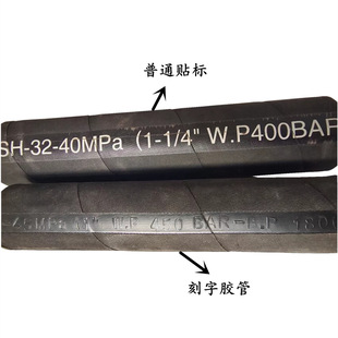 Custom lettering hose outline wire braided hose rubber hose high pressure oil pipe high pressure rubber hose engineering machinery pipe