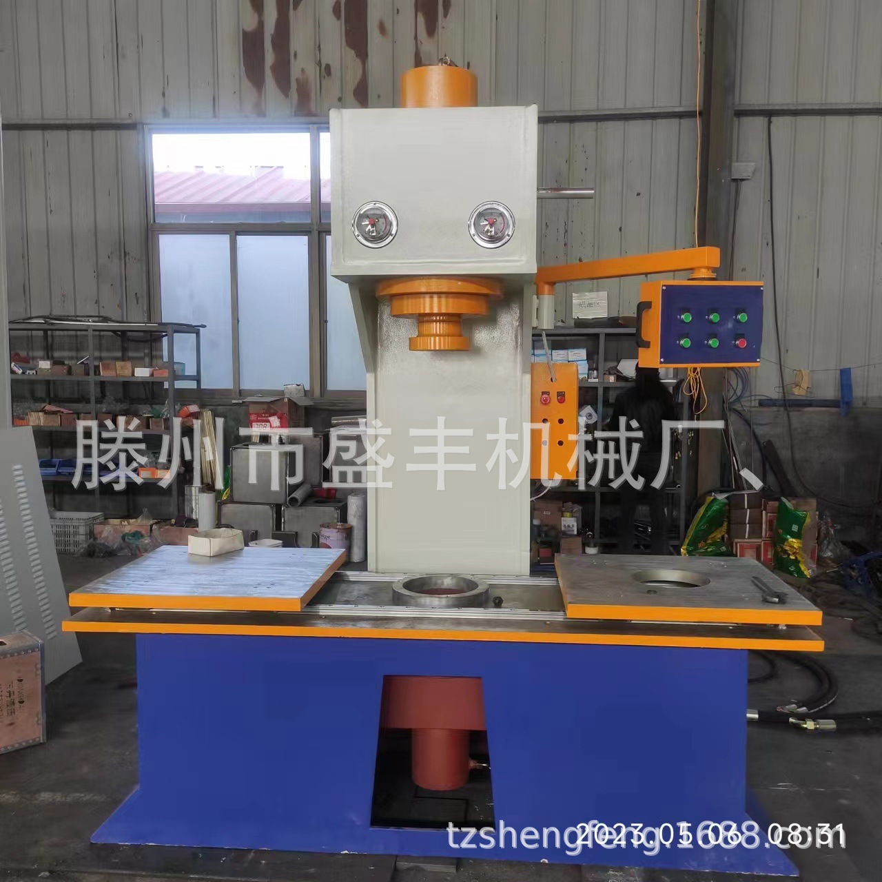 新款160吨单臂液压机 可移动工作台 C型油压机 滕州盛丰直供