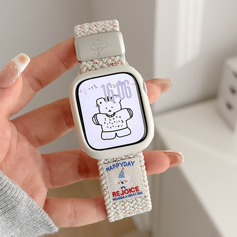 Spring cherry color (top hat dog) + antique white set