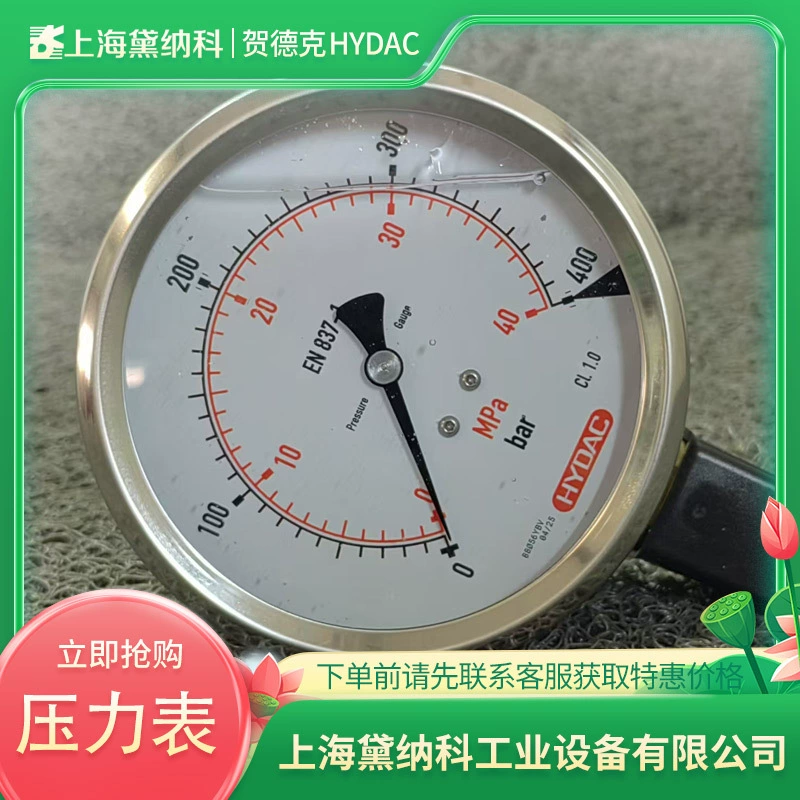 Немецкий HM63-400-R-G 1/4 ударопрочный распределительный манометр HDYAC Гидравлический манометр типа Hedec HM