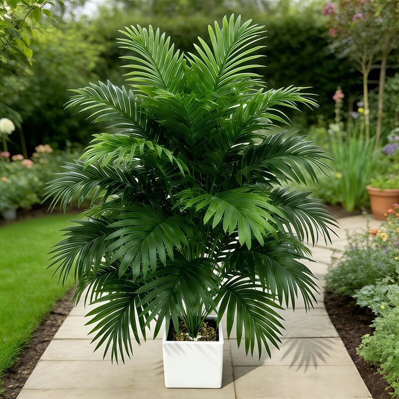 Artificial Green Plants, Palm Trees, Areca Palms, Fake Sea Anemones for Floor Decoration in Guesthouses, Hotels, and Restaurants, Made of Pvc Plastic