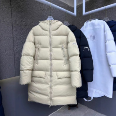 正确版本蒙家25FW新款中长款大号毛毡徽章羽绒外套情侣款百搭宽松