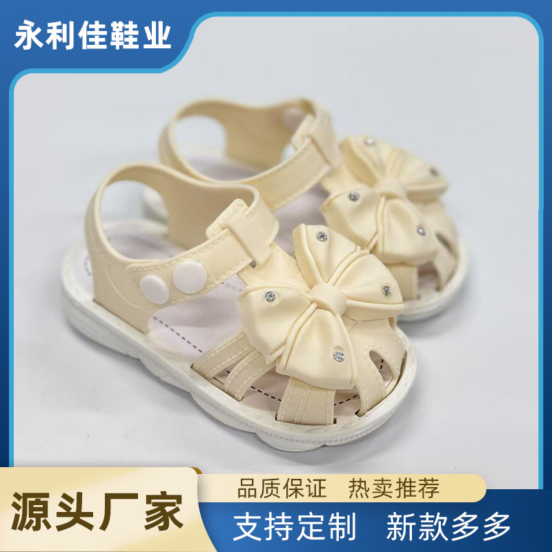 Sandalias de niñas, zapatos de verano para bebés, fábrica de exportación directa de zapatos de hebilla para bebés