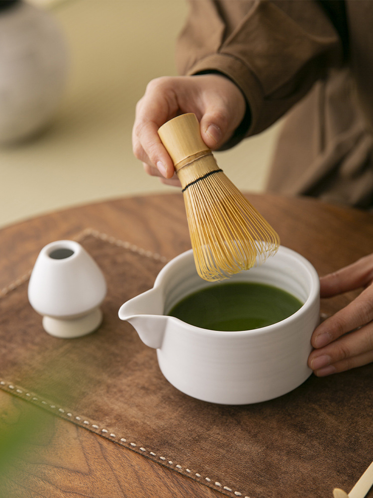 Ceramic Matcha Whisk Stand For Japanese Tea Ceremony Bowl Set_voghion.com