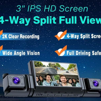 Driving recorder Dash Cam with ADAS Blind