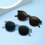 圆框开车明星款防紫外线太阳镜