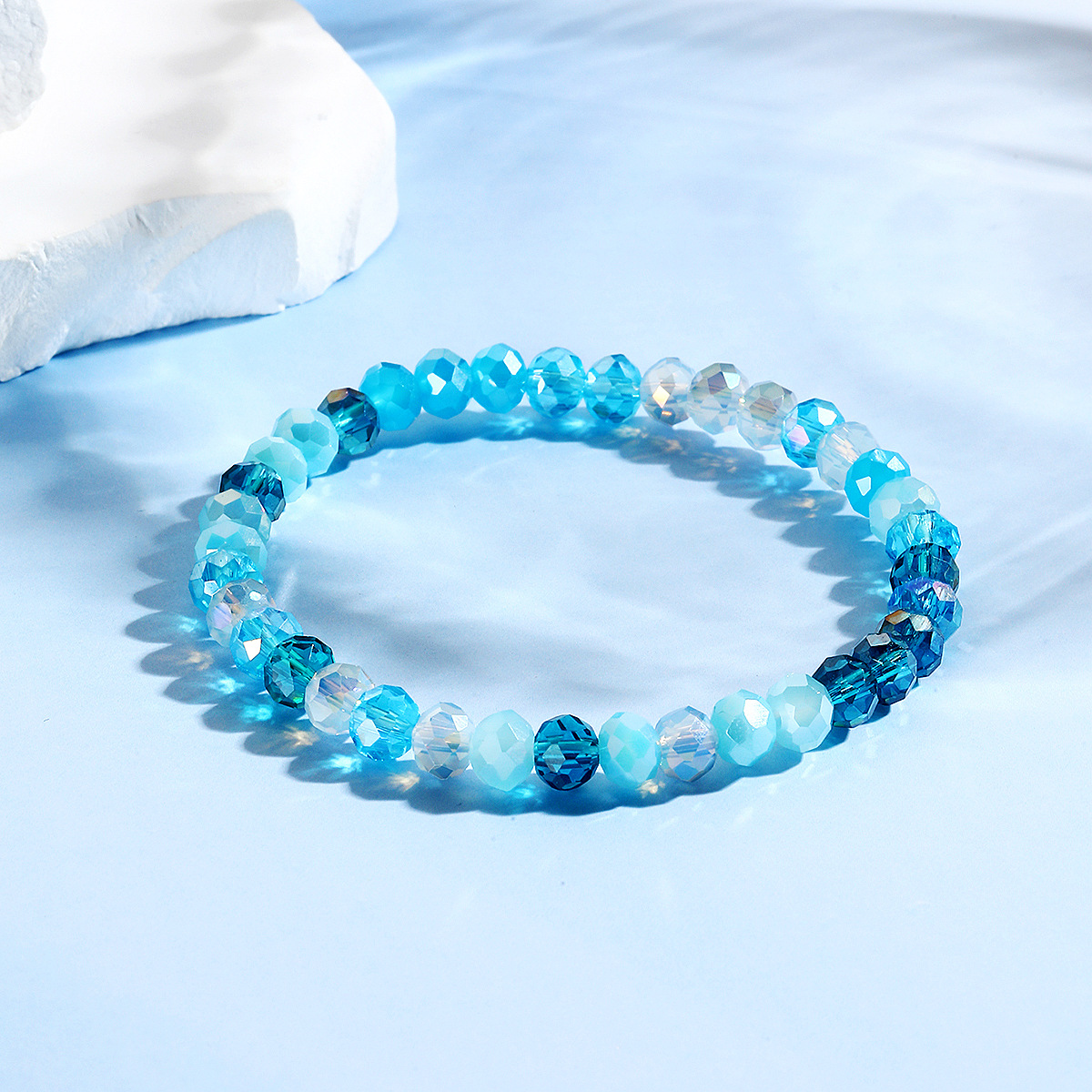 hot selling bracelets are versatile and high end Bohemian elastic line summer crystal bracelet set_voghion.com