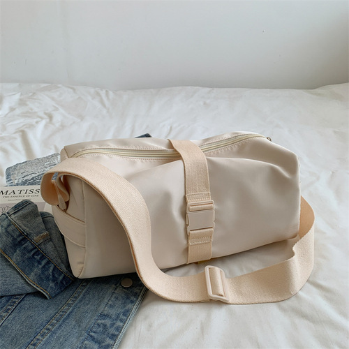 Toast Bag Fitness Bag for Men and Women 2024 Cross-border New Oxford Candy Color Crossbody Sports Travel Leisure Yoga Bag