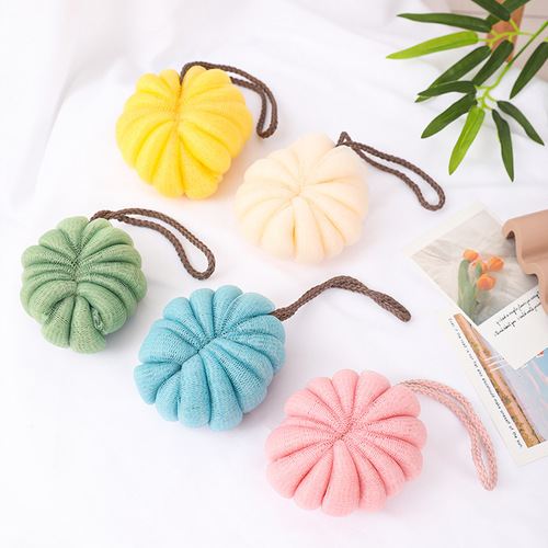 Creative pumpkin shape bath ball bath supplies large bubble bath ball 50g manufacturer wholesale