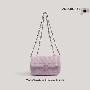 Universal underarm bag, one-shoulder bag with diamond pattern, official product