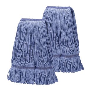 Heavy-Duty Commercial Mop Replacement Head Wet Industrial Cotton Ring End Line Cleaning Mop Head Replacement Pack Compressed Packaging
