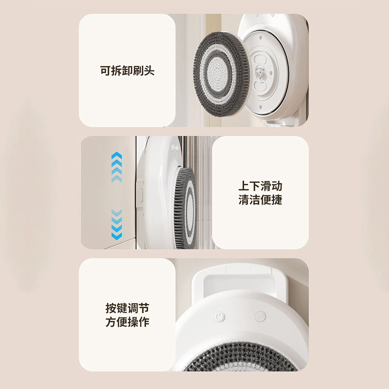 外贸跨境电动洗澡器全自动搓澡搓背器沐浴刷浴刷挂壁式电动搓澡仪|undefined