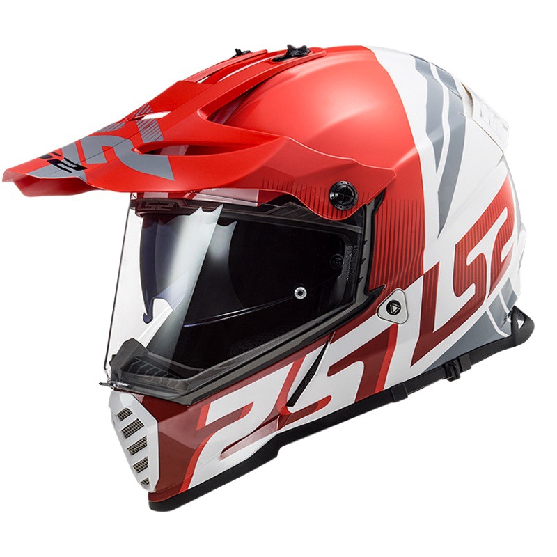 Casco de motocicleta LS2 Rally, casco de doble lente para carretera y todoterreno, casco de doble propósito para motocicleta, para todas las estaciones, verano, certificado 3C MX436