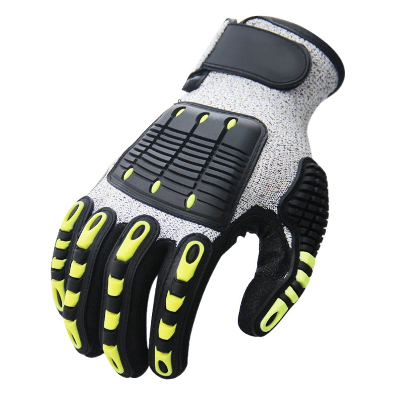 Profesional mecánico anti-corte resistente al desgaste a prueba de golpes anti-colisión guantes anti-puntura anti-puñalada aceite de perforación minería guantes de protección de trabajo