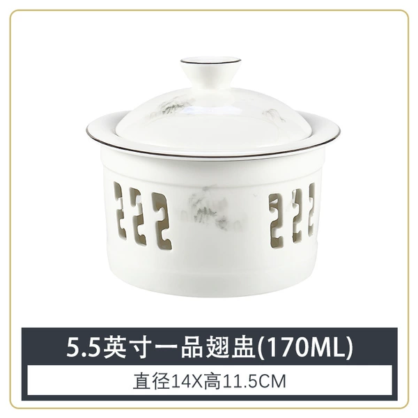 [Strong Bone Porcelain-Silver Border] Wanfengling 5.5-inch first-grade wing cup