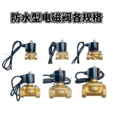 全铜常闭电磁阀水下喷泉防水水阀地埋式控制开关阀包邮一件起批