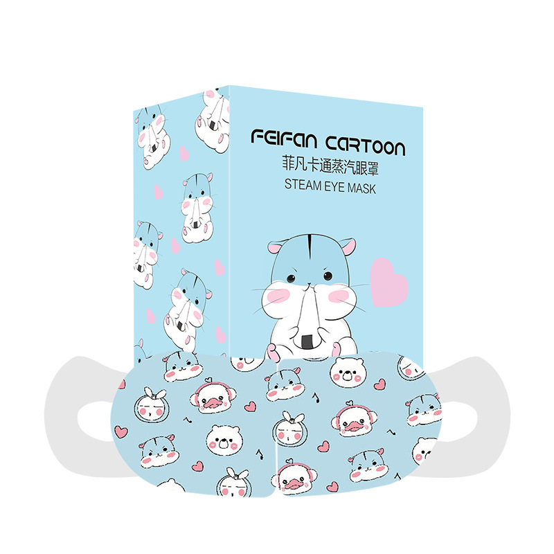 Venta al por mayor máscara de ojo de vapor de 10 piezas desechable lindo auto-calentamiento del sueño calefacción máscara de ojo de vapor fabricante
