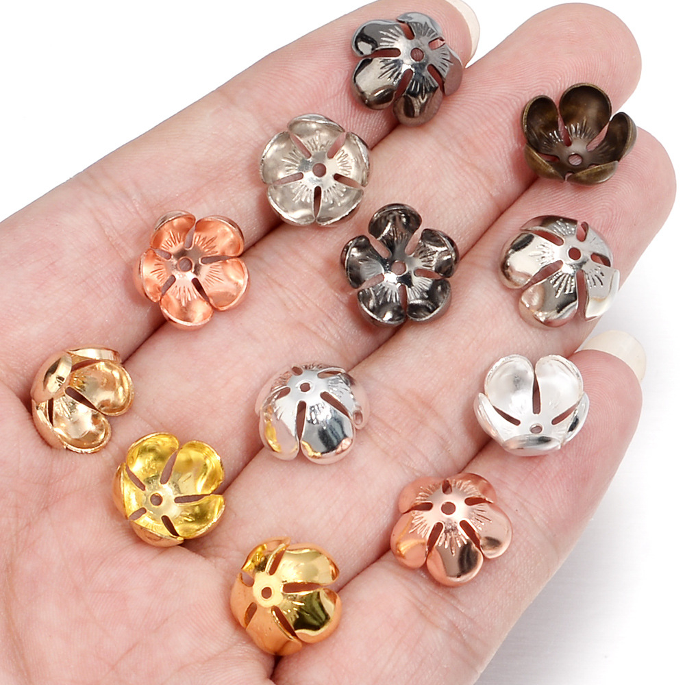 50 PCS/Package Iron Flower Flower Shape Bead Caps display picture 2