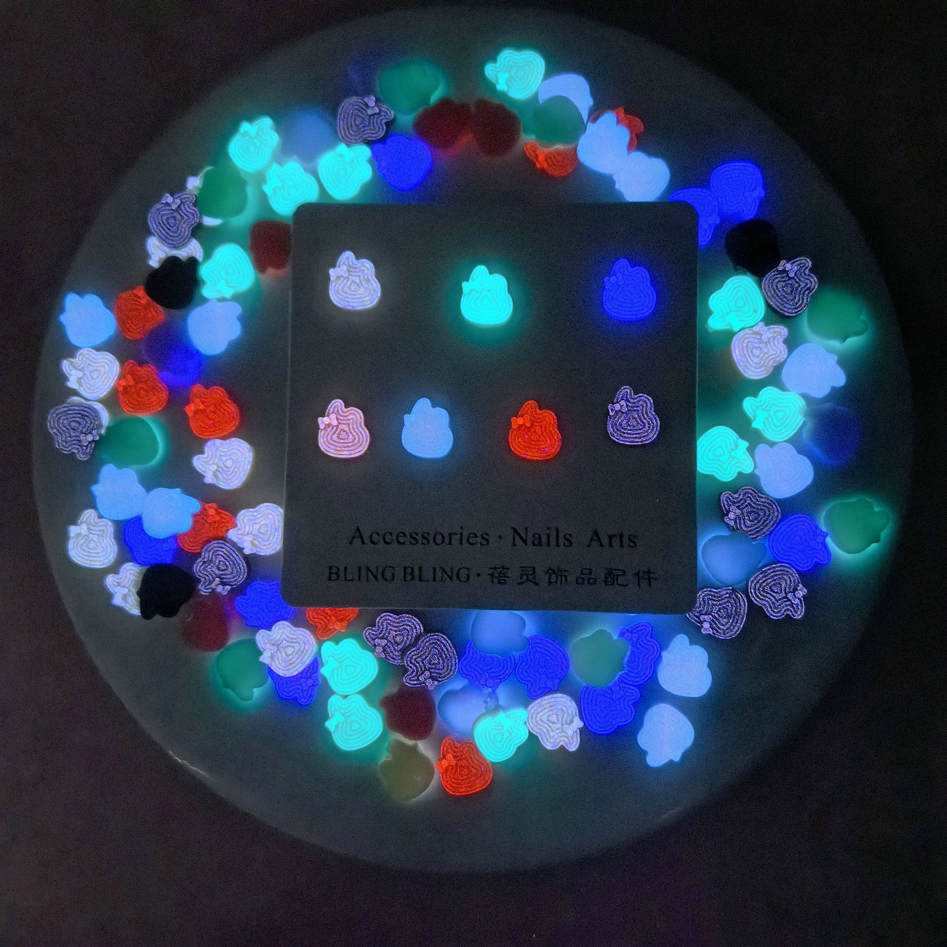 马卡龙巧克力美甲饰品食玩甜品彩色立体树脂穿戴甲配饰批发000