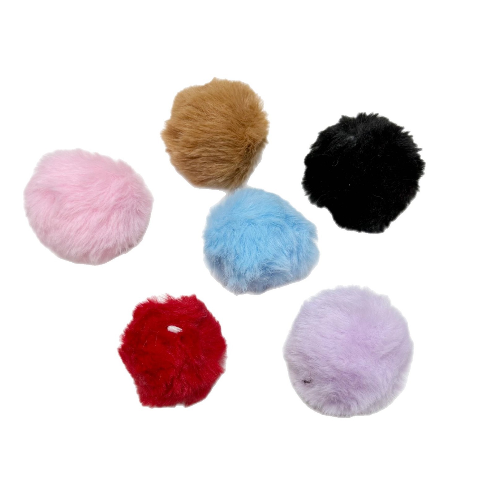 Accesorios de peluche de algodón relleno de peluche dibujos animados muñecas esféricas coloridas ropa de cabello muñecas accesorios de decoración DIY