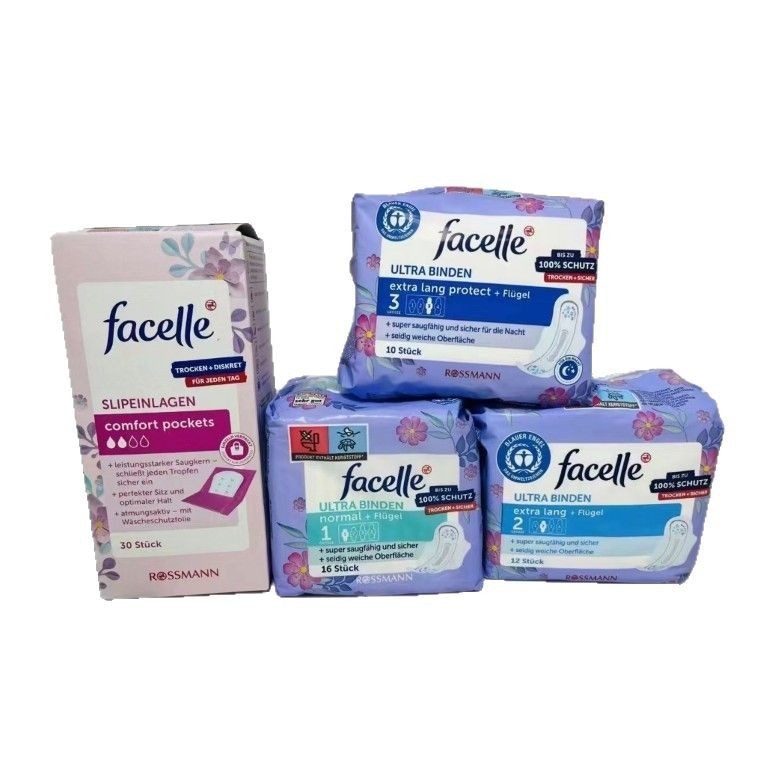 Germany imported facelle sanitary napkins ultra-thin breathable cotton daily dry day and night care for sleeping wholesale