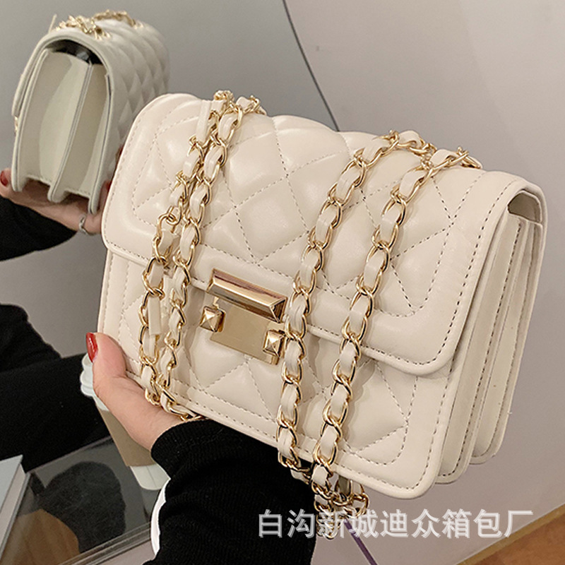 This year's popular small square bag Internet famous new tre..