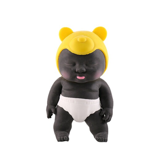 Cross-border tpr decompression cute doll pinch and play tricks to vent doll decompression soft rubber rebound toys wholesale