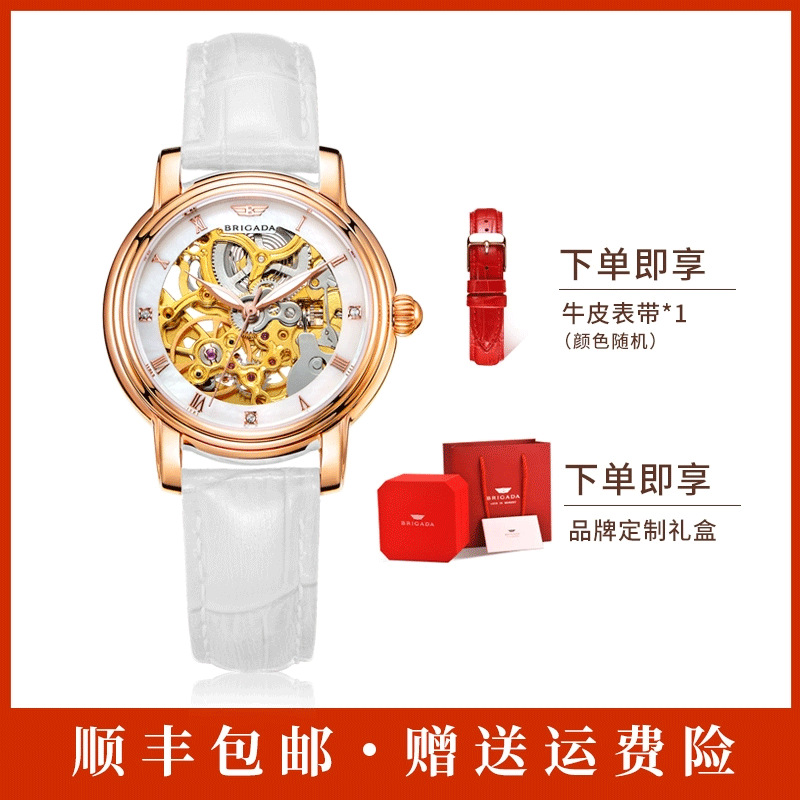 Women's Watch Women's Mechanical Watch Waterproof Famous Brand Genuine 2024 New Women's Watch Women's Accessible Luxury Niche High-End Sense