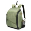 Green baseball sports backpack for leisure, worn on the shoulder