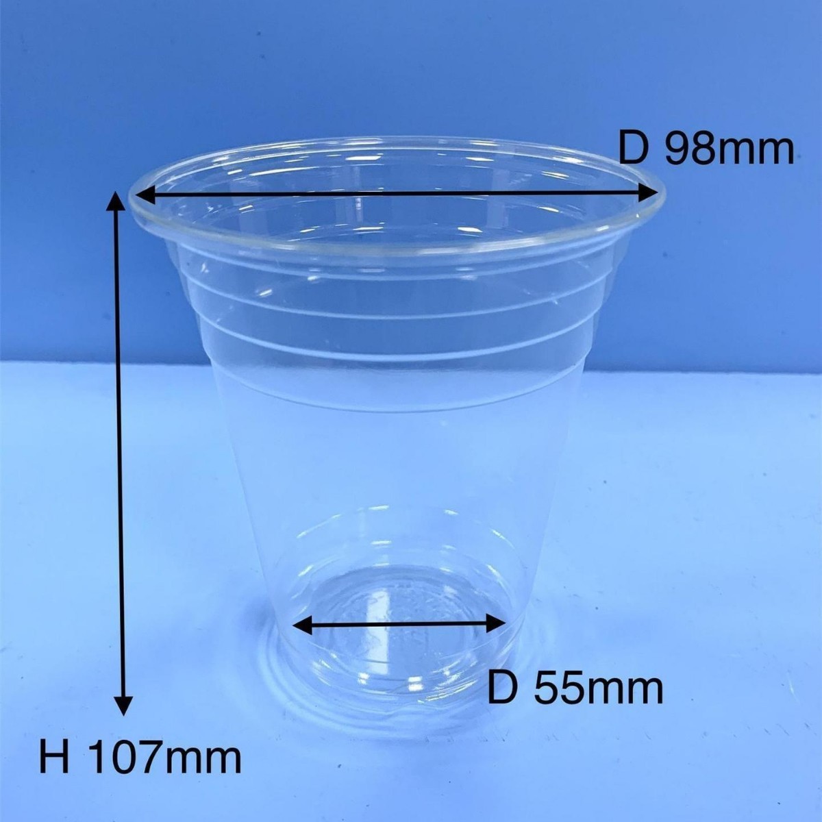 Vaso desechable para té con leche, calibre 98, 300-720 ml, vaso PLA para bebidas frías, vaso de café biodegradable y ecológico