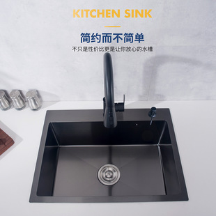 Vegetable Washing Basin Large Single Sink Household Kitchen 304 Stainless Steel Sink Thickened Taichung Basin Sink Sink Sink Sink Sink