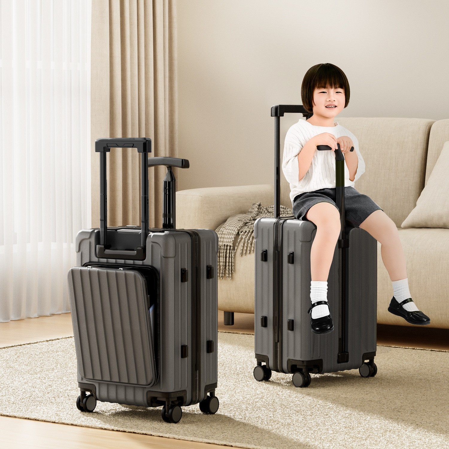 고급 그레이 [내하중 75kg / 후면 개구부 / 이중 타이로드]