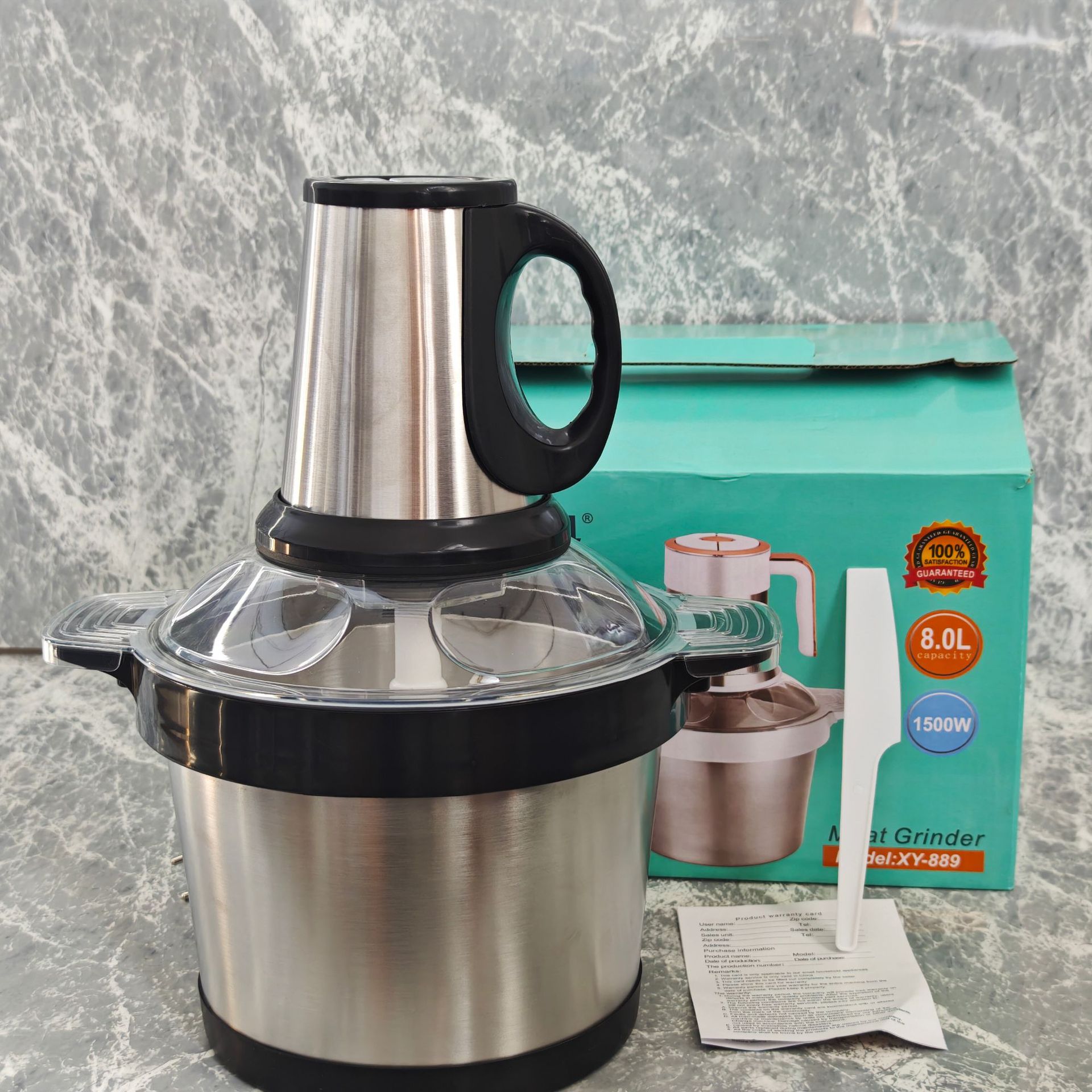 Cross-Border Meat Grinder 8L Multi-Functional Stainless Steel Fully Automatic Household Mixer Cooking Machine Large Capacity Electric Food Supplement Machine