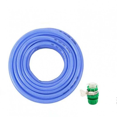 soft wear-resistant anti-freezing explosion-proof PVC, High pressure car wash water gun - blue-four-point-water-pipe-and-faucet-connection-10-m-explosion-proof-anti-freezing-water-pipe