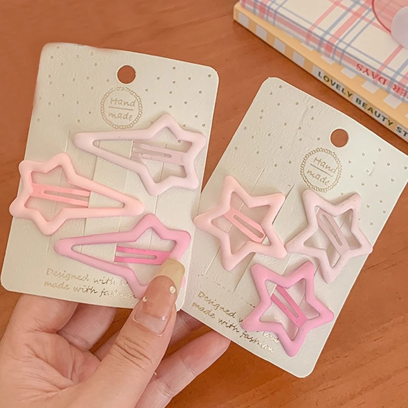 Estrella de cinco puntas Rosa 2 piezas