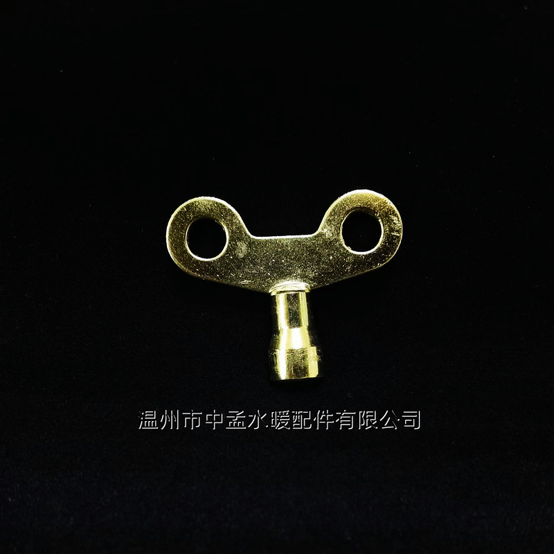 Tap water faucet switch handle outdoor iron faucet key handle iron copper plated color