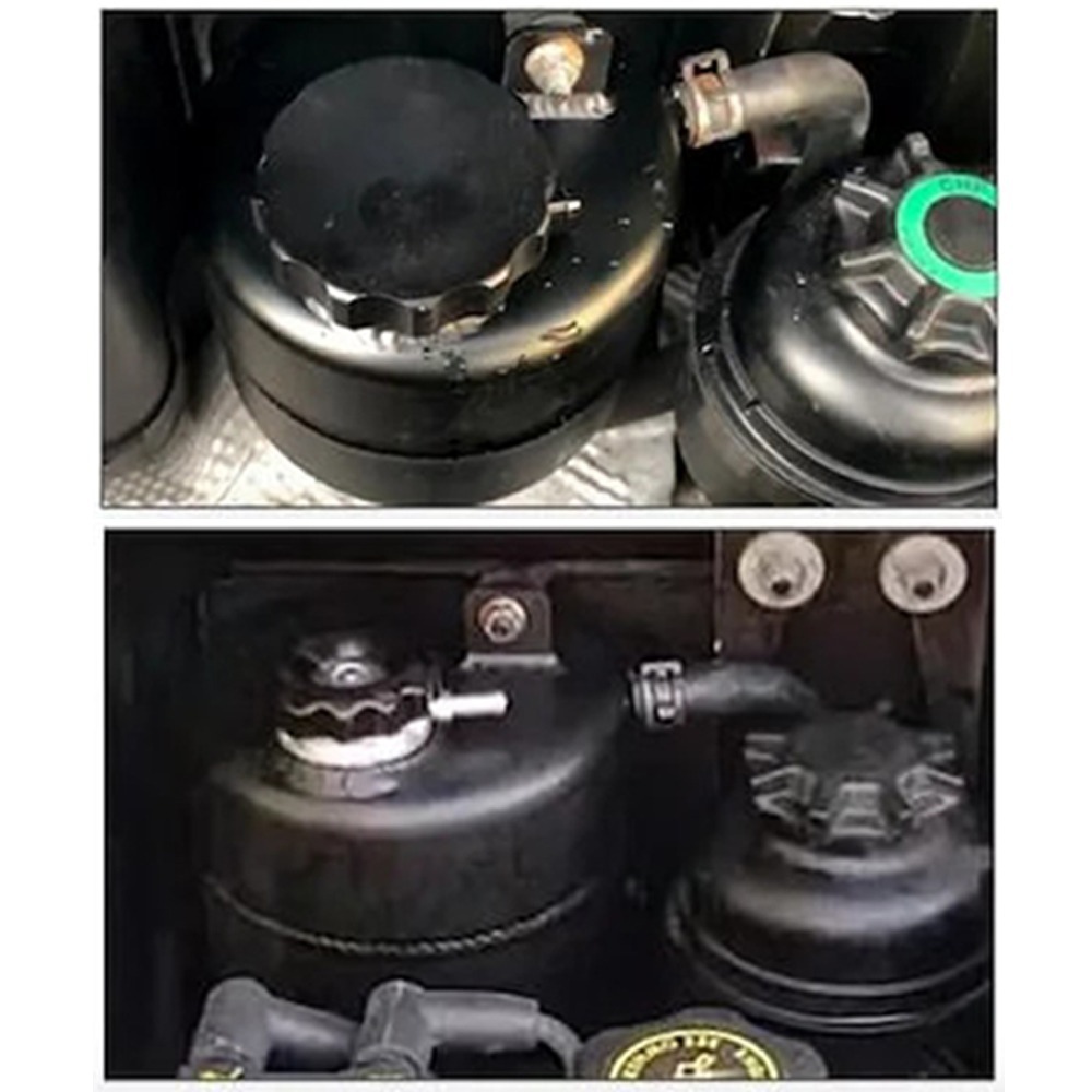 廠家直供適用於寶馬BMW R53 MINI R52鋁合金拋光油壺冷卻液箱水壺