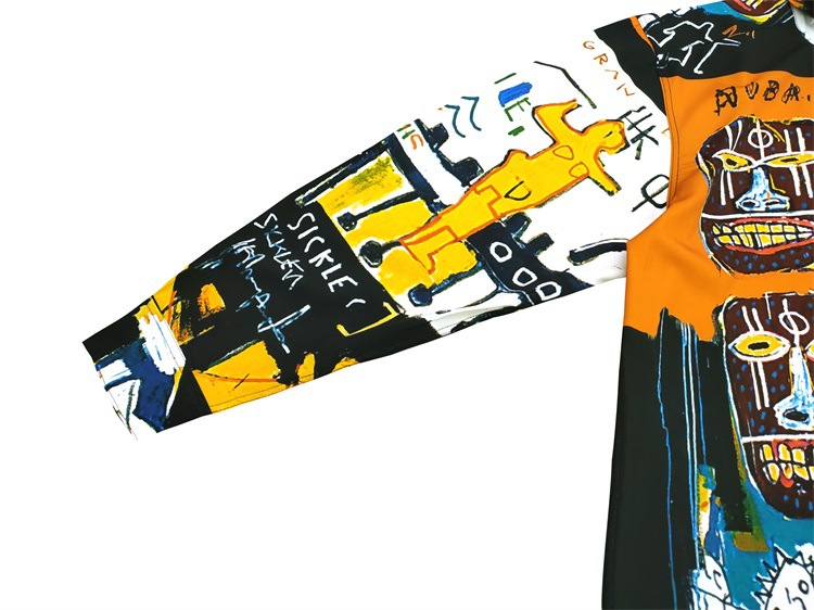 Camicia casual uomo basquiat heaven tokyo a maniche lunghe_voghion.com
