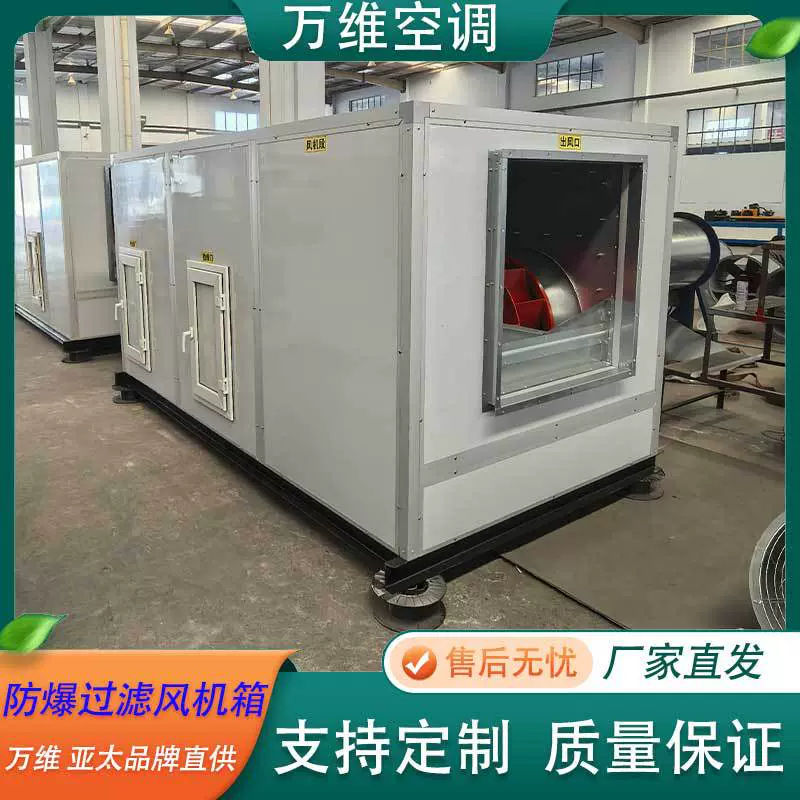 环保活性炭过滤初效过滤风机箱后倾风机变频电机防爆过滤风机箱
