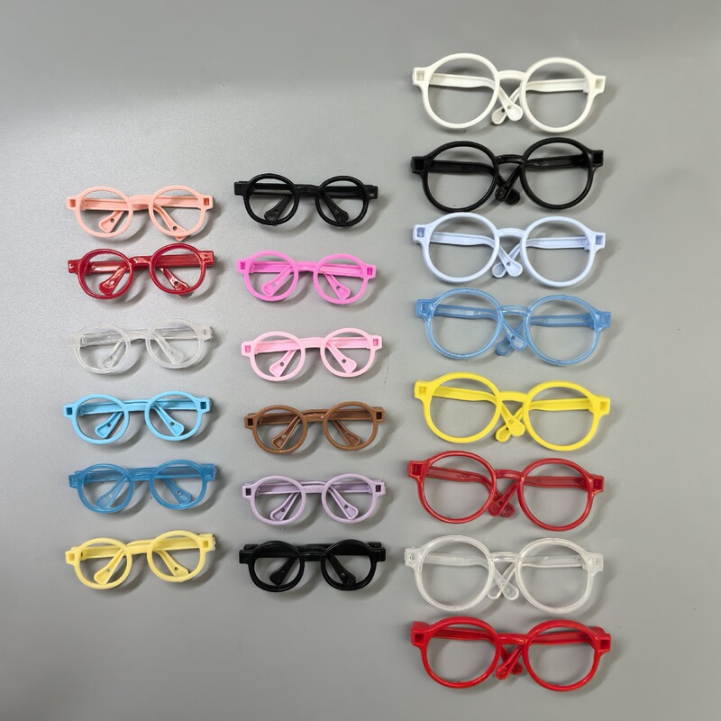 Glasses Suitable for Labubu Glasses 10cm 20cm Cotton Doll Mocking Bear Self-Mocking Bear Plush Toy Accessories