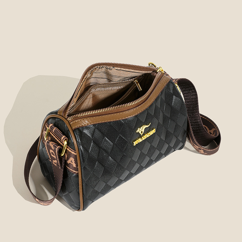 Nuevo bolso de almohada texturizado bolso de mujer Boston retro gran capacidad versátil bolso de hombro de moda versátil