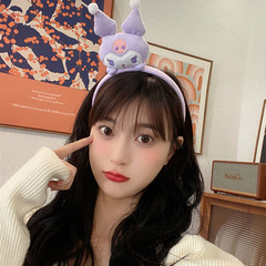 可愛立體公仔毛絨庫洛米玉桂狗美樂蒂頭箍束髮帶女少女心頭飾髮帶