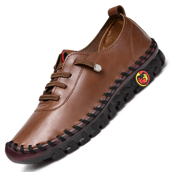 fashionable demi-season “mom shoes” with decorative stitching