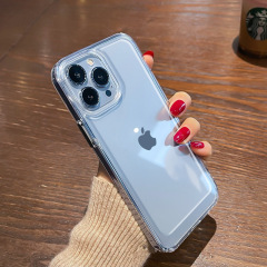 Apple 17透明携帯電話ケース16クリスタルスペースiPhone14promaxフルカバーSE13保護ケース12に適用