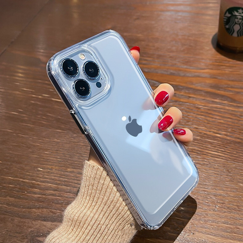 Suitable for Apple 17 Transparent Phone Case 16 Crystal Space iPhone 14 Promax Full Coverage Se13 Protective Case 12
