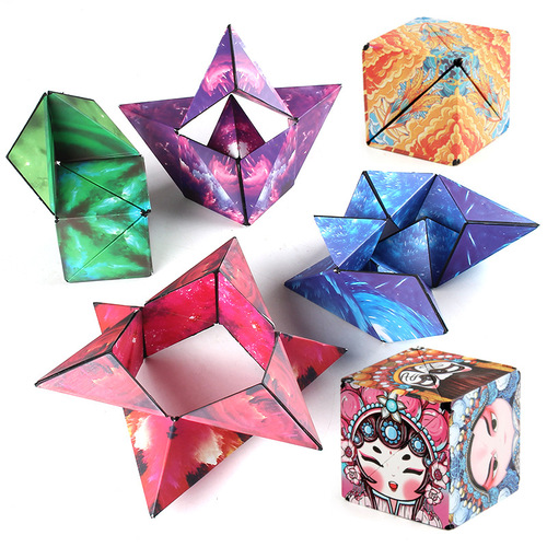 Hot-selling 3D three-dimensional magnetic variable geometric Rubik's Cube smoothly rotating special-shaped second-order dinosaur Rubik's Cube wholesale