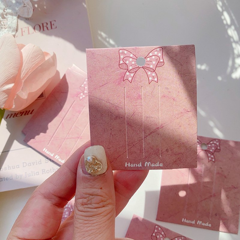 6 * 7 tarjeta de cabello adulta niños tarjetas de cabello Morandi serie de arco tarjetas de cabello joyas