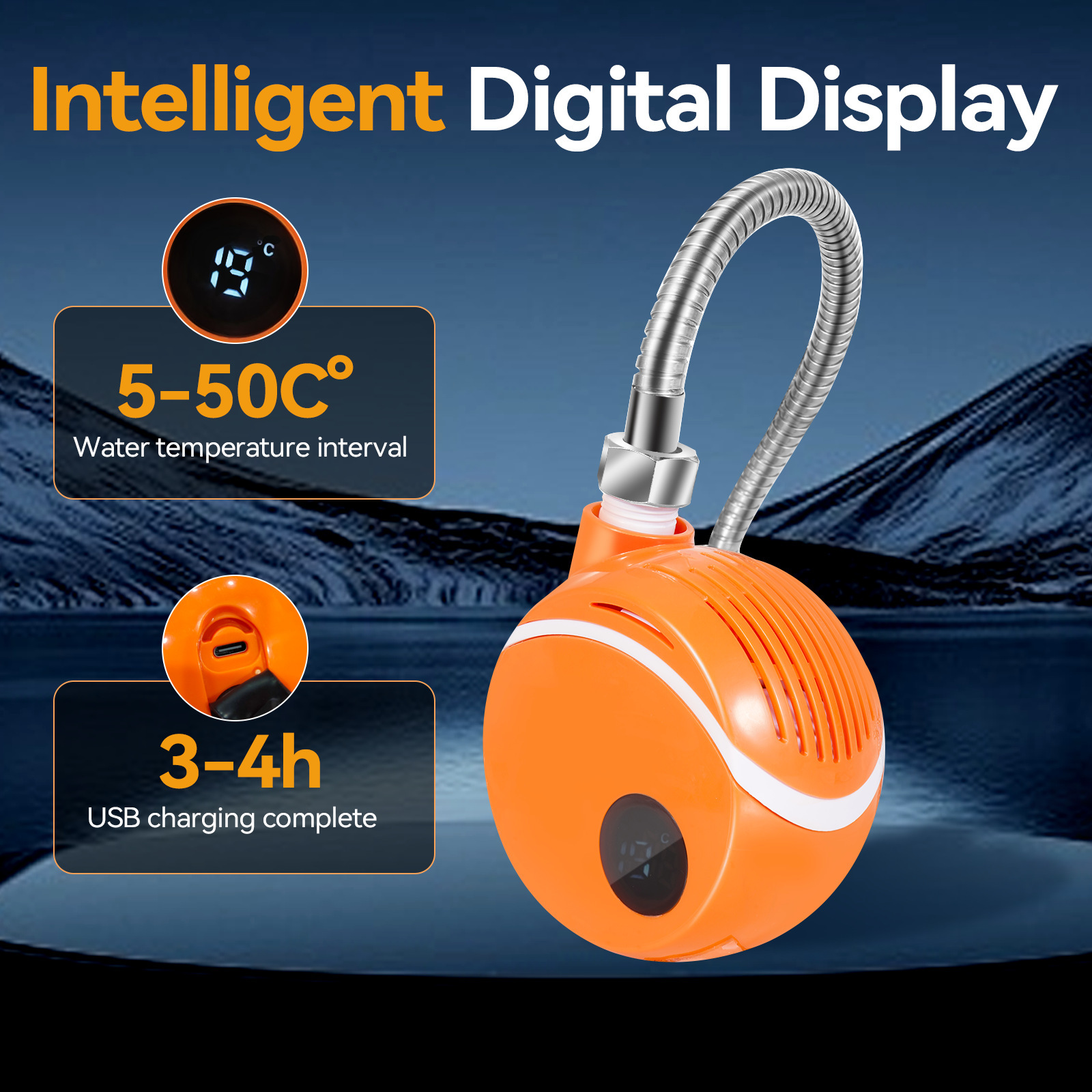 户外淋浴器电动花洒洗澡神器充电花洒套装简易露营水袋电池抽水泵