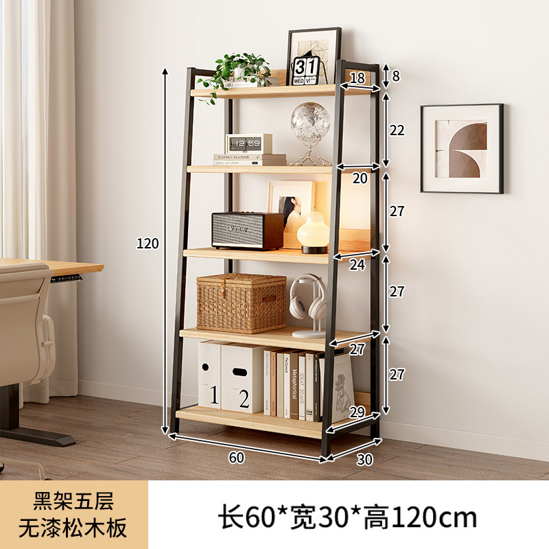 Estante trapezoidal de piso a techo con puerta de gabinete, dormitorio de madera maciza, esquina de la cabecera de la cama, estante de exhibición de la sala de estar, pequeño armario de almacenamiento