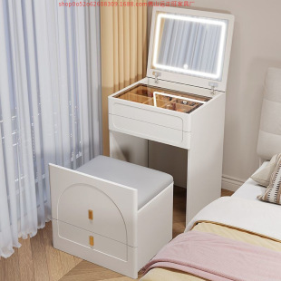 Cream Style Flip Dresser Bedroom Simple Modern Small 60 Internet Celebrity 50cm Bedside Table Integrated Makeup Table